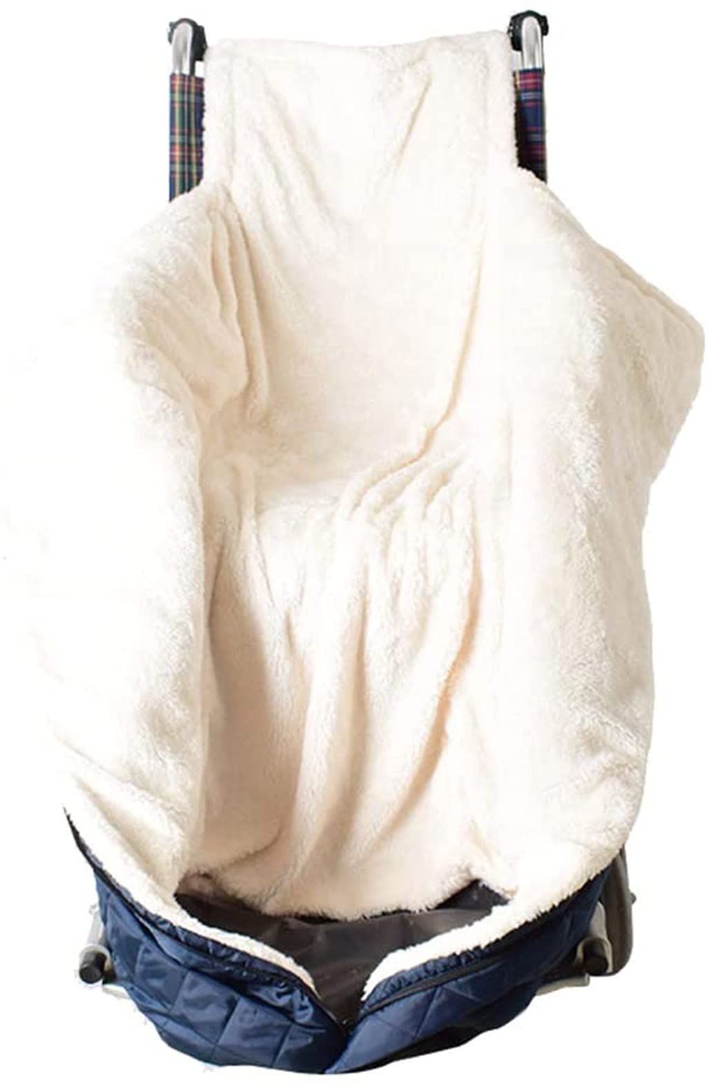 Bolsa para silla de ruedas, saco de forro polar impermeable para mayor comodidad y calidez, compatible con la mayoría de sillas de ruedas