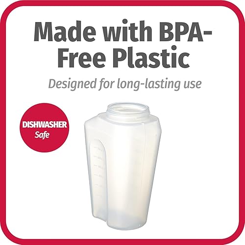 Miniatura 8 de GoodCook Botella de 1 cuarto de galón: jarra mezcladora sin BPA con tapa, cierre a presión, tapa fácil de verter, recipientes de bebidas para