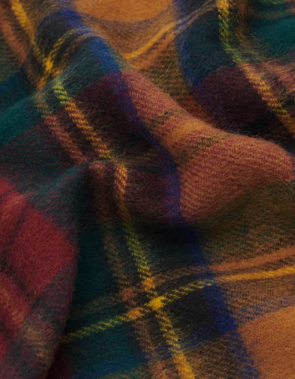 Barbour Schal New Check Tartan Gold - Grösse - Herren - Bekleidung - - Wolle - Perfekt für Herbst und Winter