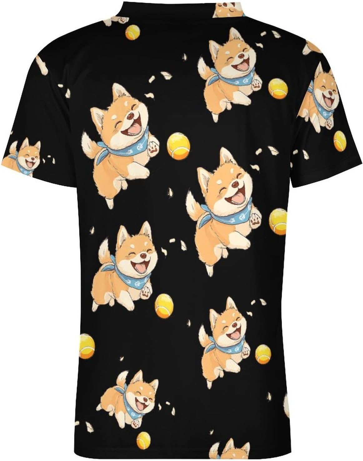 Shiba Inu Puppy Dog Playing Soccer Jersey Football Shirt Athletic Sports T-Shirt Personalized for Men Women