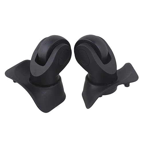 Miniatura 2 de 2 pares de ruedas de repuesto para equipaje 360 ruedas giratorias para maleta, color negro (W041-2)
