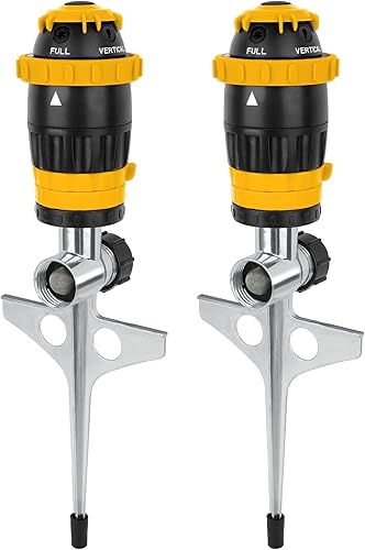 Miniatura 13 de Paquete de 2 aspersores RESTMO con transmisión por engranajes y base de punta metálica, sistema de riego de jardinería de 5 patrones de alta Verde