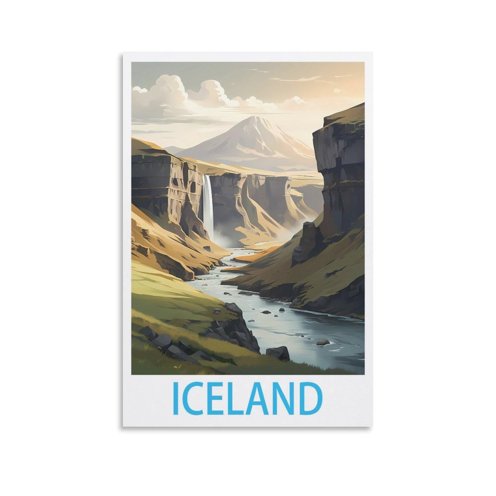 Tin Signs Retro,Icelands Garden & Kitchen Poster, Inspirational Sign Home Wall Art Decor for Home Kitchen Bar Club Decoration 15x30cm