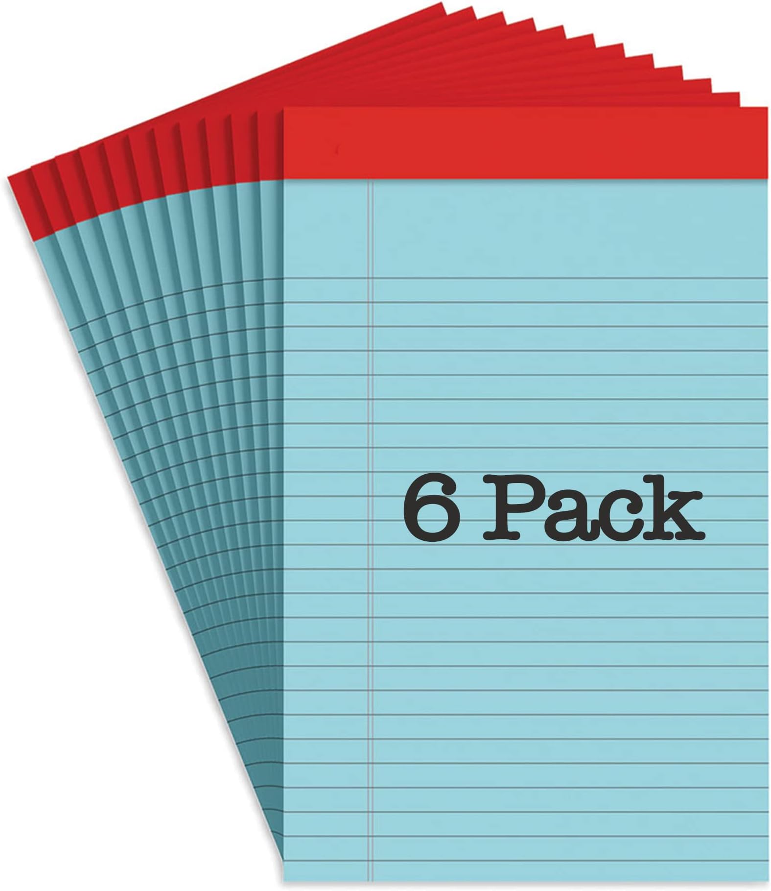 Universal Colored Perforated Ruled Writing Pads, Wide/legal