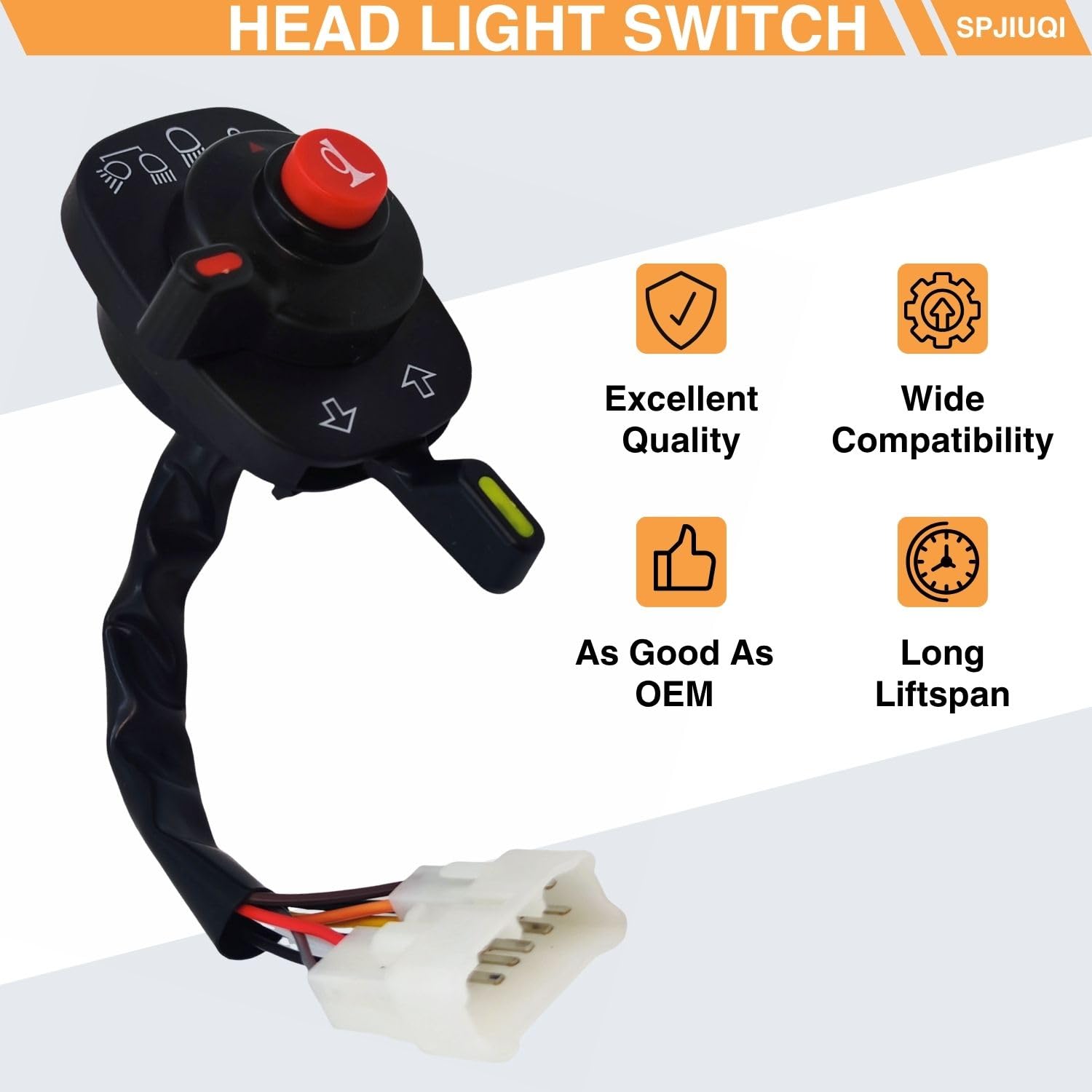 Head Light Switch 5T057-42242 5T057-12242 K2581-62240 K2581-62242 for Kubota Harvester 588I-G 688 888 RS19 Kubota Tracotr BX1850D BX1860 BX2350D Combination Turn Signal Switch