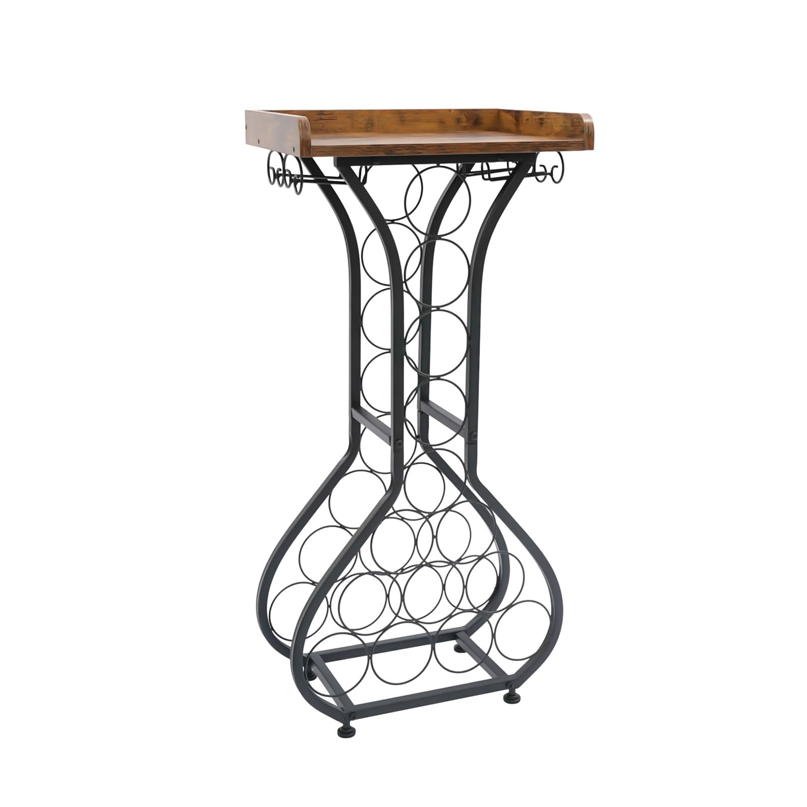 Portabottiglie a forma di vaso per 14 bottiglie, autoportante, portata 50