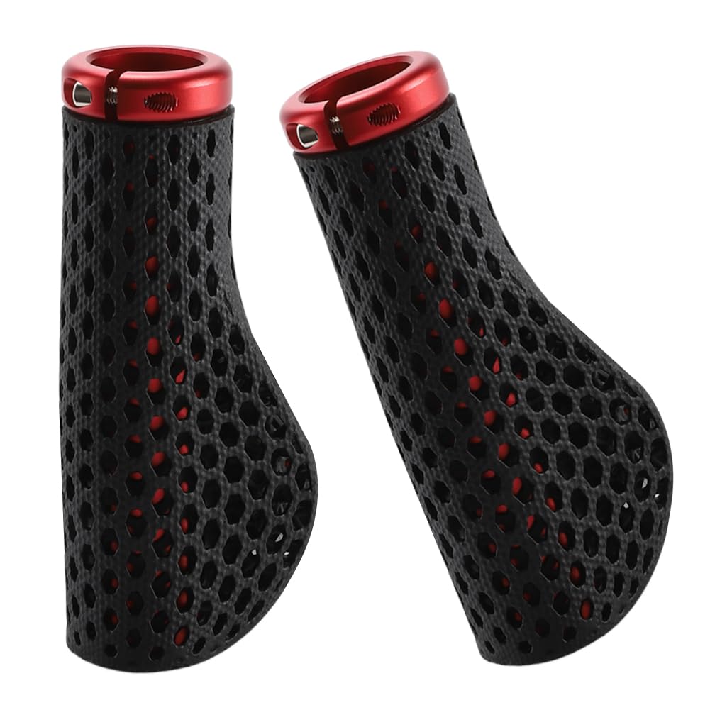 Manopole per manubrio della bicicletta 3D stampato MTB antiurto ergonomiche antiscivolo per mountain bike e altro ancora