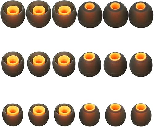 Miniatura 2 de Puntas de auriculares Auriculares Consejos de reemplazo para auriculares Auriculares Auriculares Eartips Eargels 9 pares SML