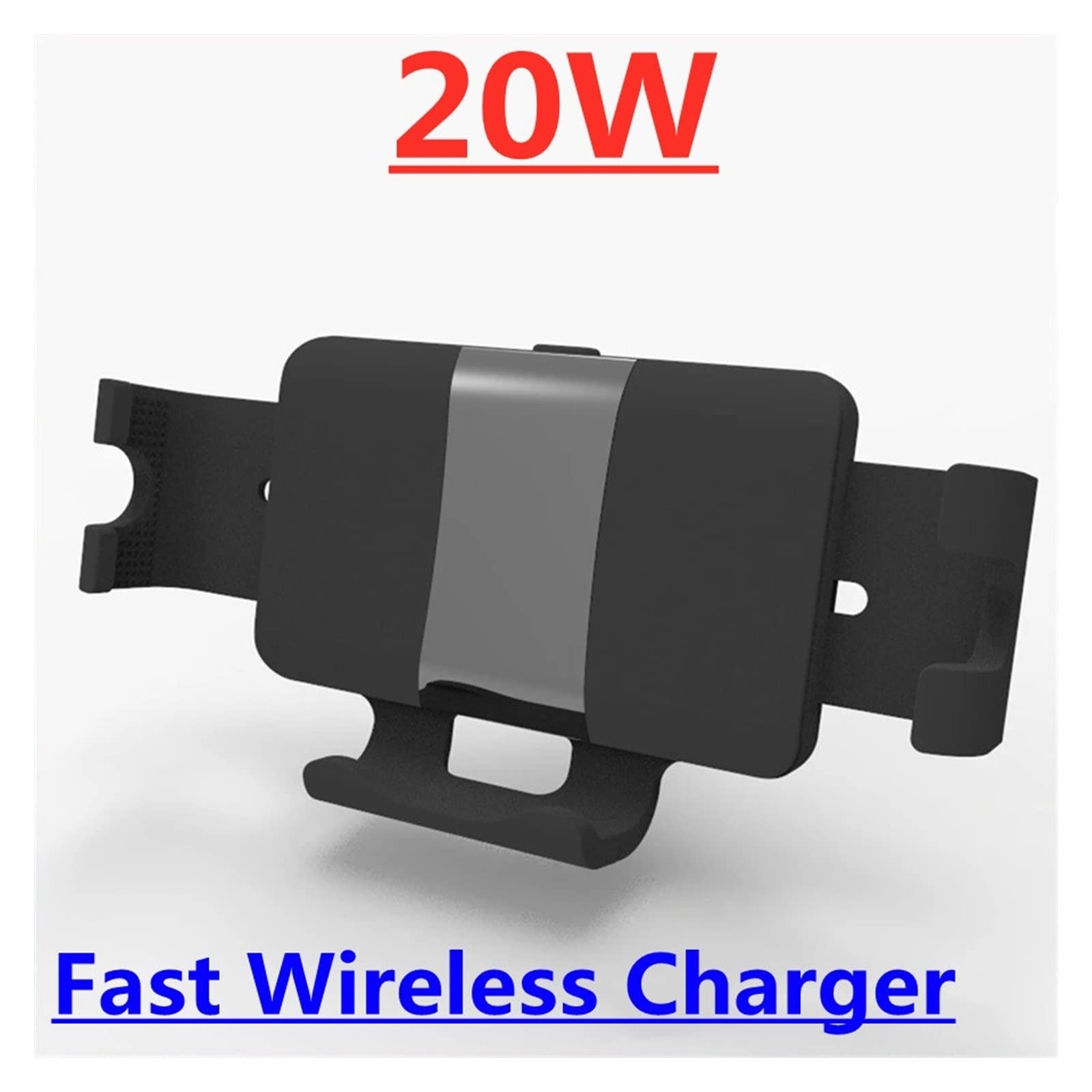 Cargadores inalámbricos, Cargador de Coche inalámbrico rápido 20W for Soporte de succión de ventilación de Pantalla Plegable de teléfono(D)
