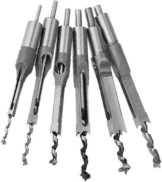 Squarehole Drill Saw, Square Drill Bits Set, 6Pcs Squarehole Drill