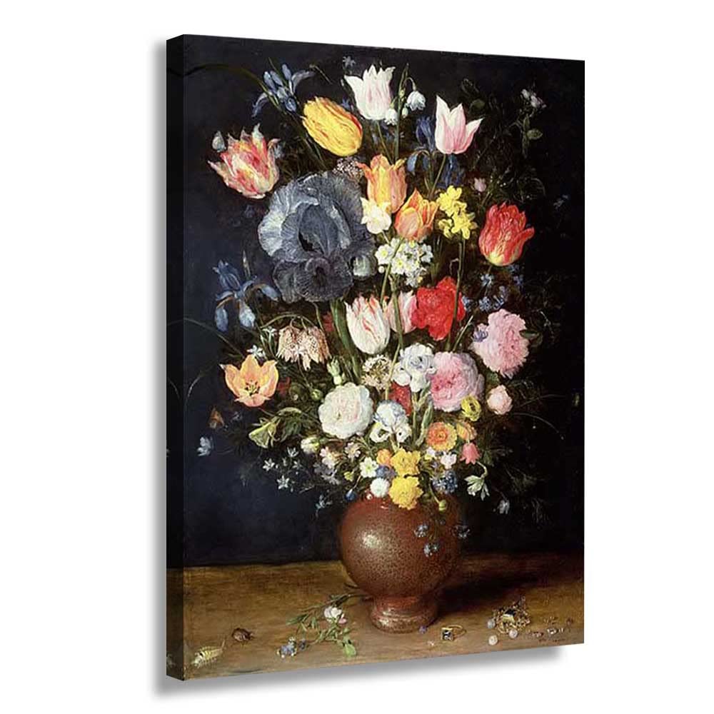 Amazon｜ヤン・ブリューゲルによる「花の石器の花瓶」寝室の写真のため 