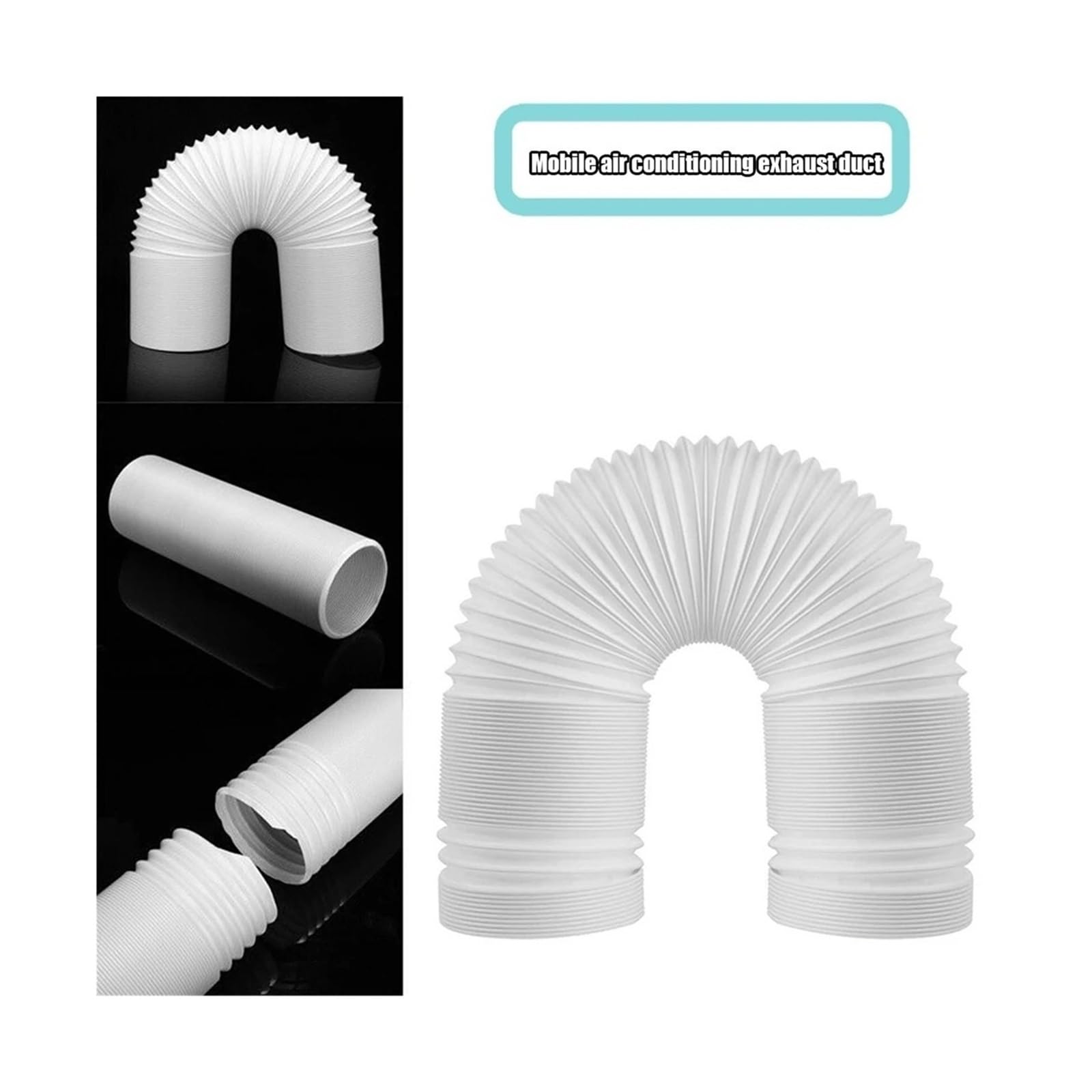 Tubo Prolunga Di Scarico AC, Misura Universale, Parte H | Condotto Tubo Flessibile Extra Lungo 13/15CM for Aria Condizionata Portatile h(150mmX2M)