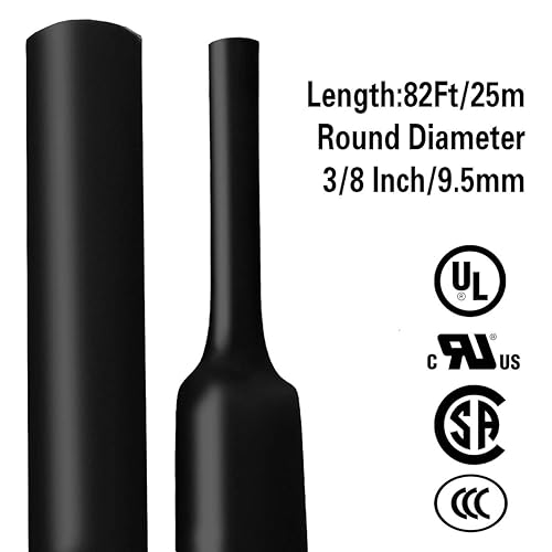 Miniatura 17 de XHF - Tubo termorretráctil impermeable de grado marino, forrado con adhesivo, aislamiento sellado a prueba de aceite, de 4 a 82 pies de largo, 3/32