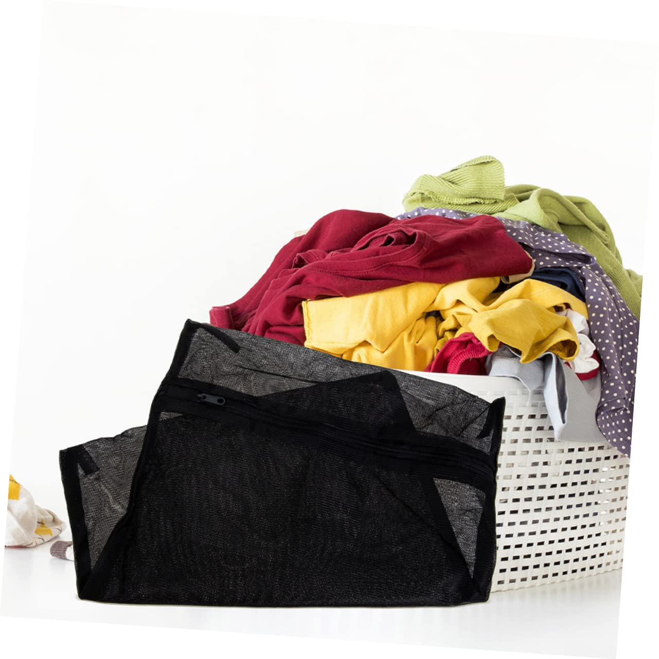 PRETYZOOM 8 Pezzi borsa per biancheria nera sacchetti organizer valigia buste organizer valigia sacchetti per il bucato in per bucato sacchi per lavare i vestiti biancheria intima reggiseni