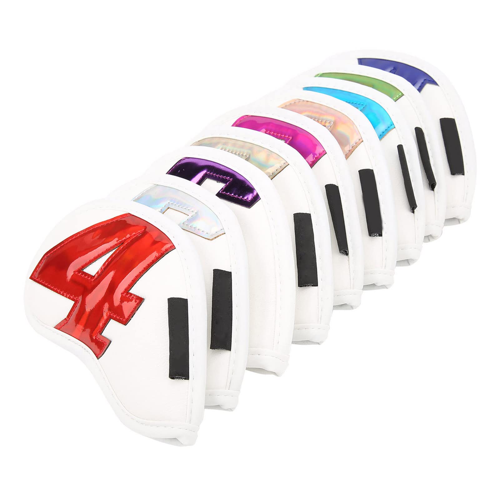 Chrees 9 Fundas Impermeables para Cabeza de Palos de de PU, Numeradas 4 5 6 7 8 9 P S A, Protección de Felpa Suave para Hierros, con Diseño Liviano para Amantes del