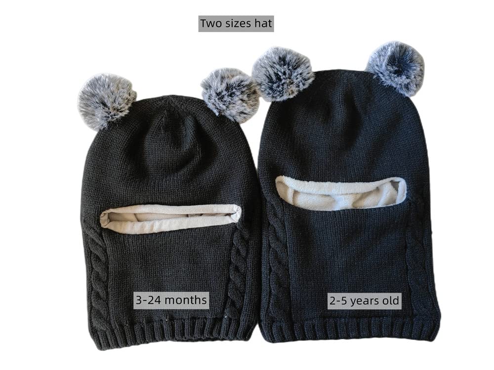 ZWA Gorro de invierno para bebés y niñas y niños pequeños