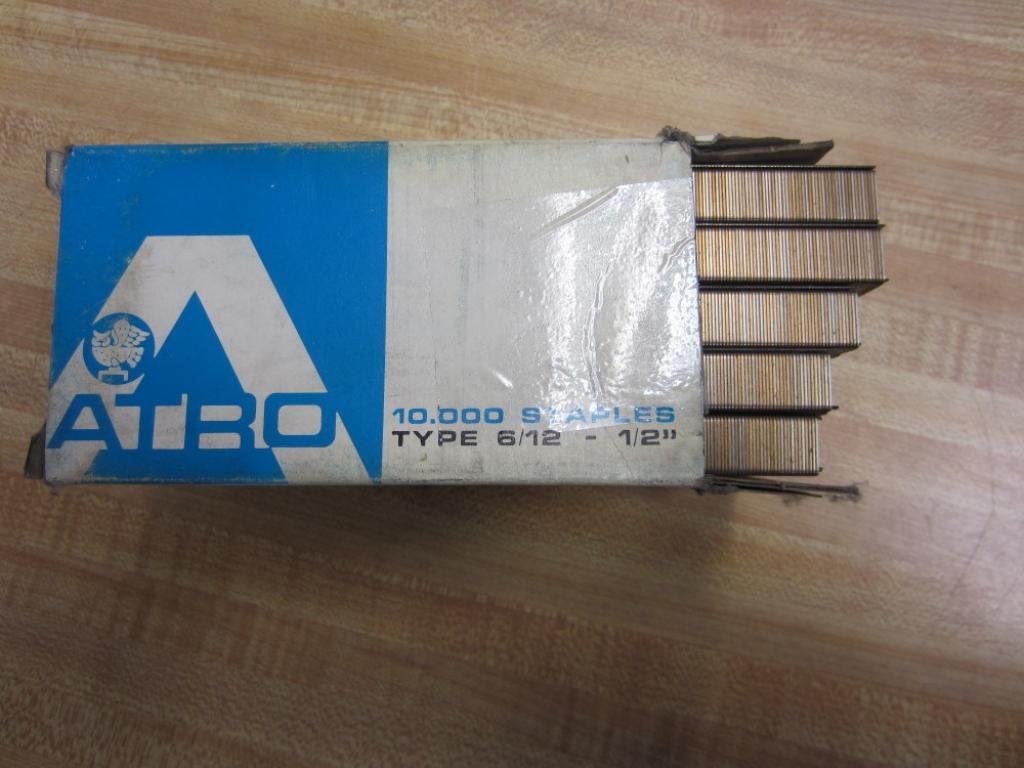 Atro 3306003 Staples Type 6/12-1/2" (Pack of 10000)
