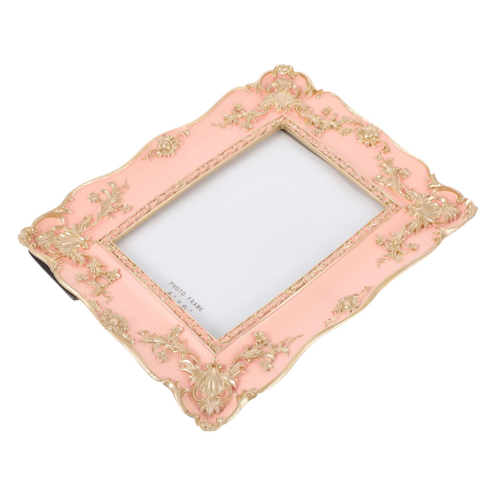Cadre photo motif rétro chic rose cadre pour feuille séchée table