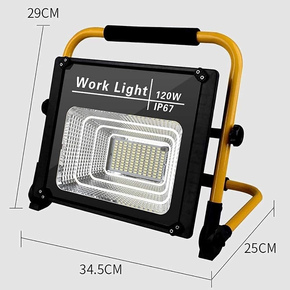 Proyector LED For Exteriores, Luz De Trabajo con Carga USB E Indicador De Batería, Luz De Trabajo De Iluminación Portátil Giratoria For Acampar