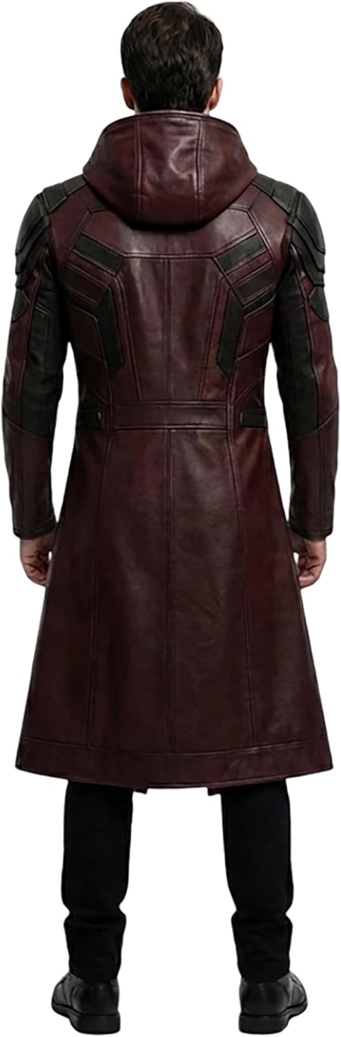 Ghost Coat | Long Faux Leather Trench Coat Men