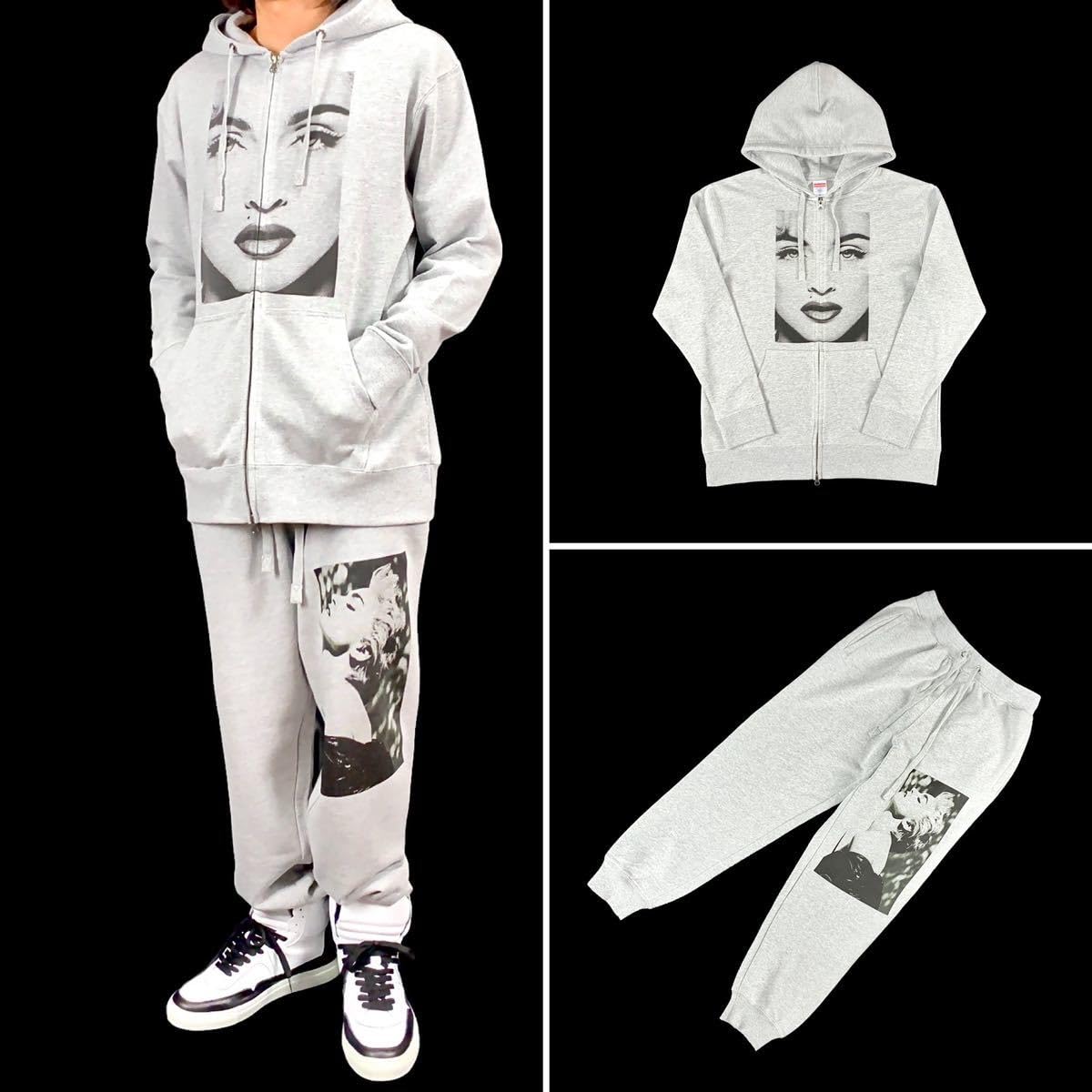 Amazon.co.jp: マドンナ 洋楽 クイーンオブポップ 顔ドアップ パーカー  