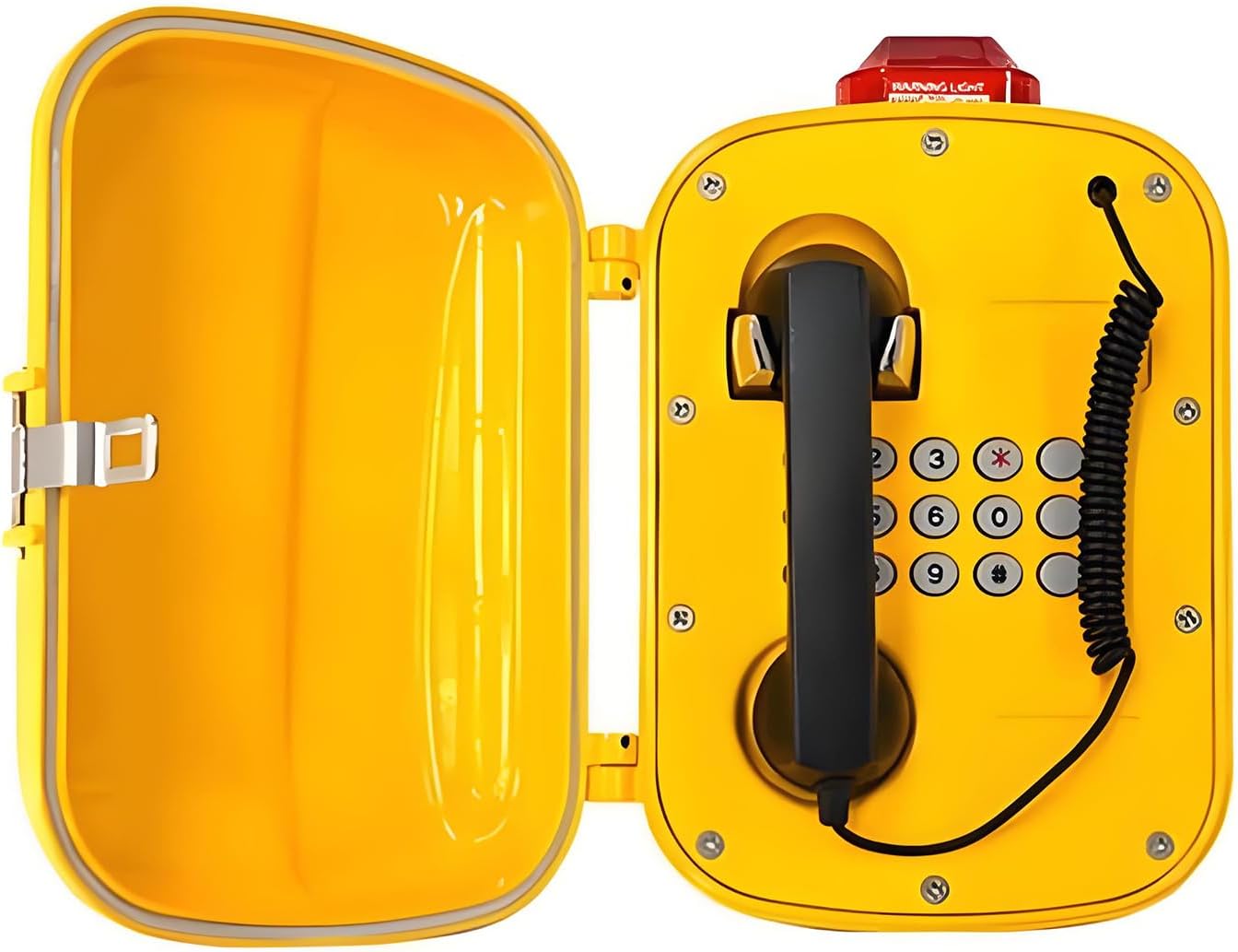 Explosion-proof telephone security emergency phone with sound and light alarm IP network connection function speed dial function external speaker connectable for hazardous areas