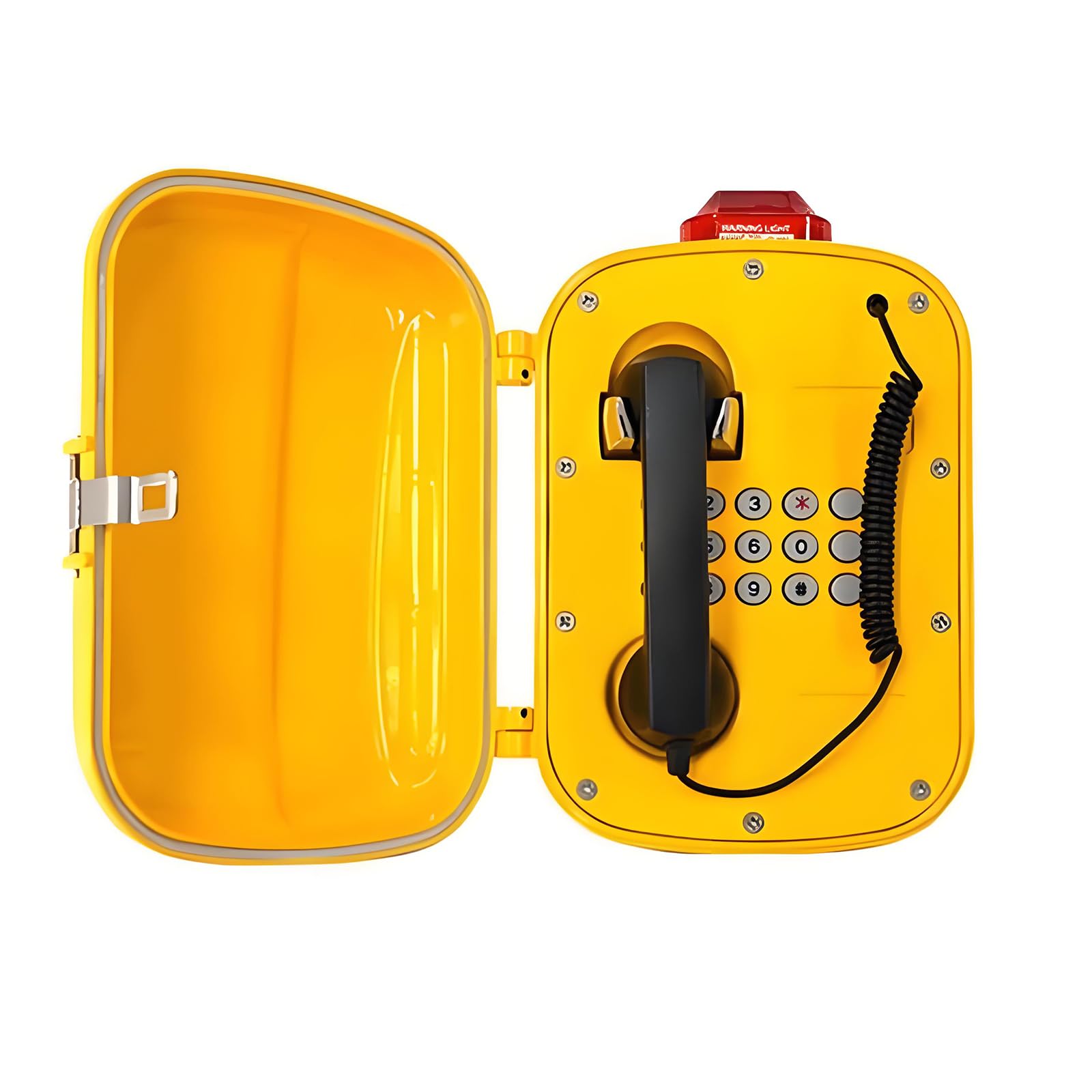 Telefono di emergenza antideflagrante con allarme sonoro, connessione di rete IP, selezione rapida, altoparlante esterno per centrali elettriche, stazioni di servizio
