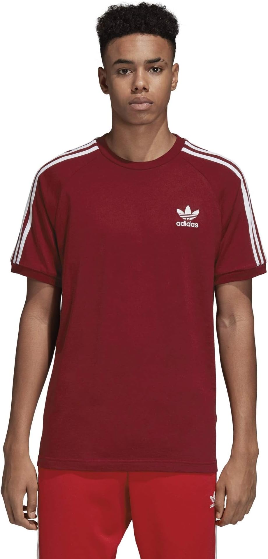 Adidas burgundy tee Clearance