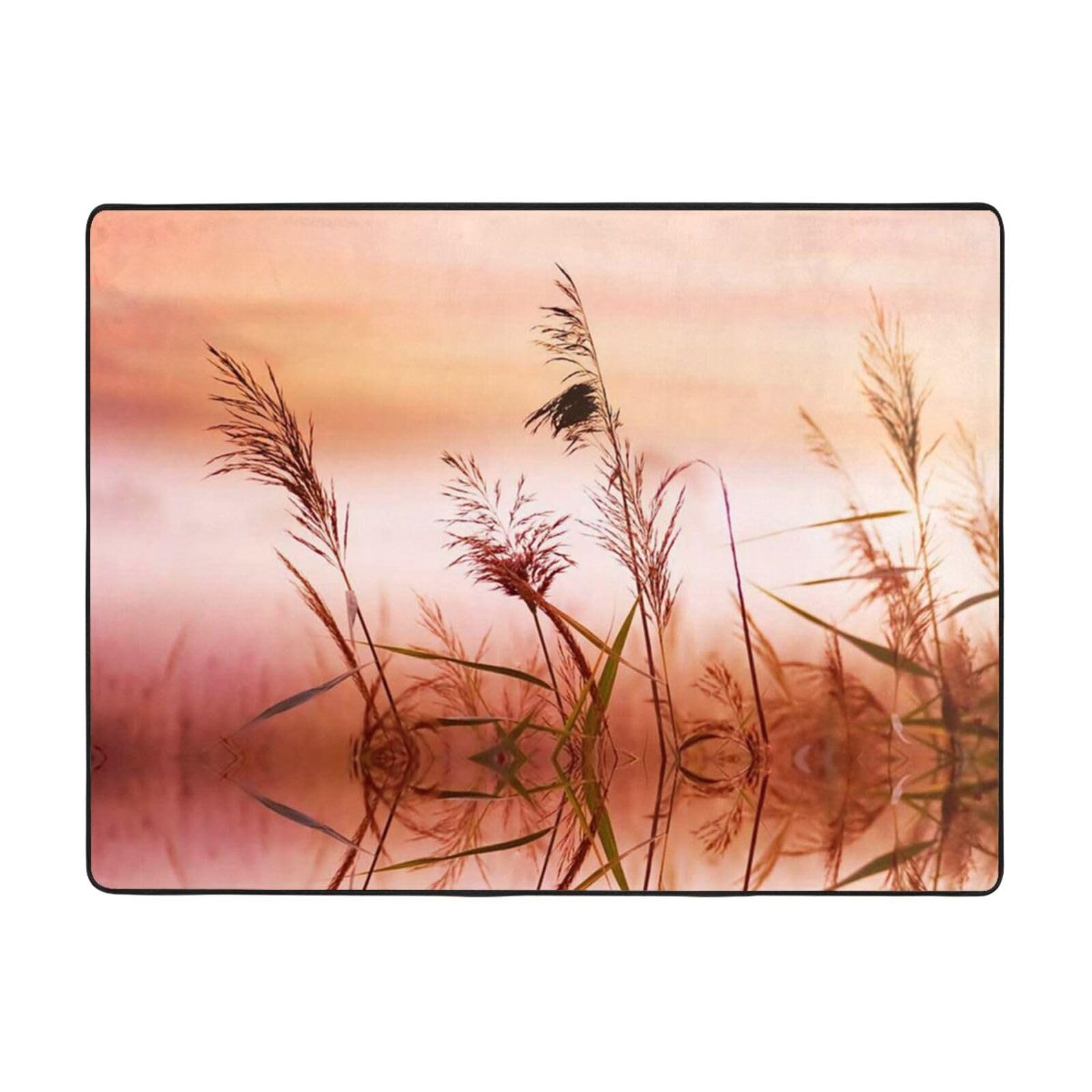 Tapis en flanelle PEIXEN 120 x 160 cm lavable pour le salon et la chambre