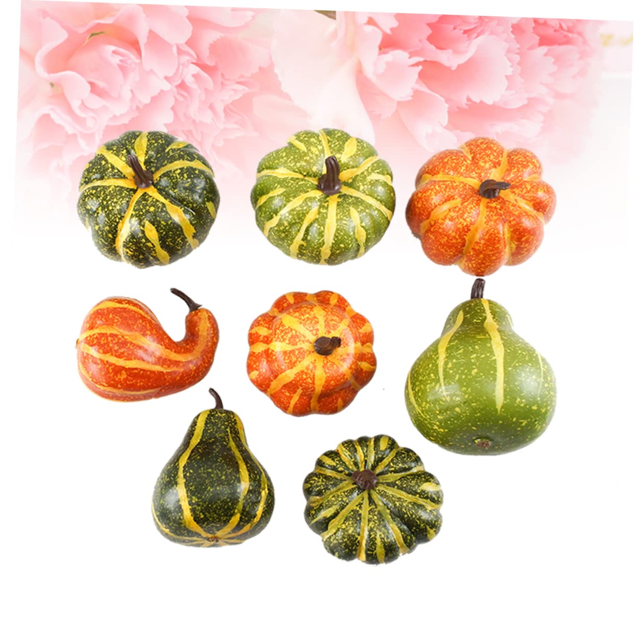 Abaodam 16 STK Kürbis- Halloween-kürbis Realistisch Faux Eicheln Ornamente Schaumkürbis Künstliches Halloween-gemüse Gefälschtes Gemüse Herbstdeko Modell Gefälschter Kürbis