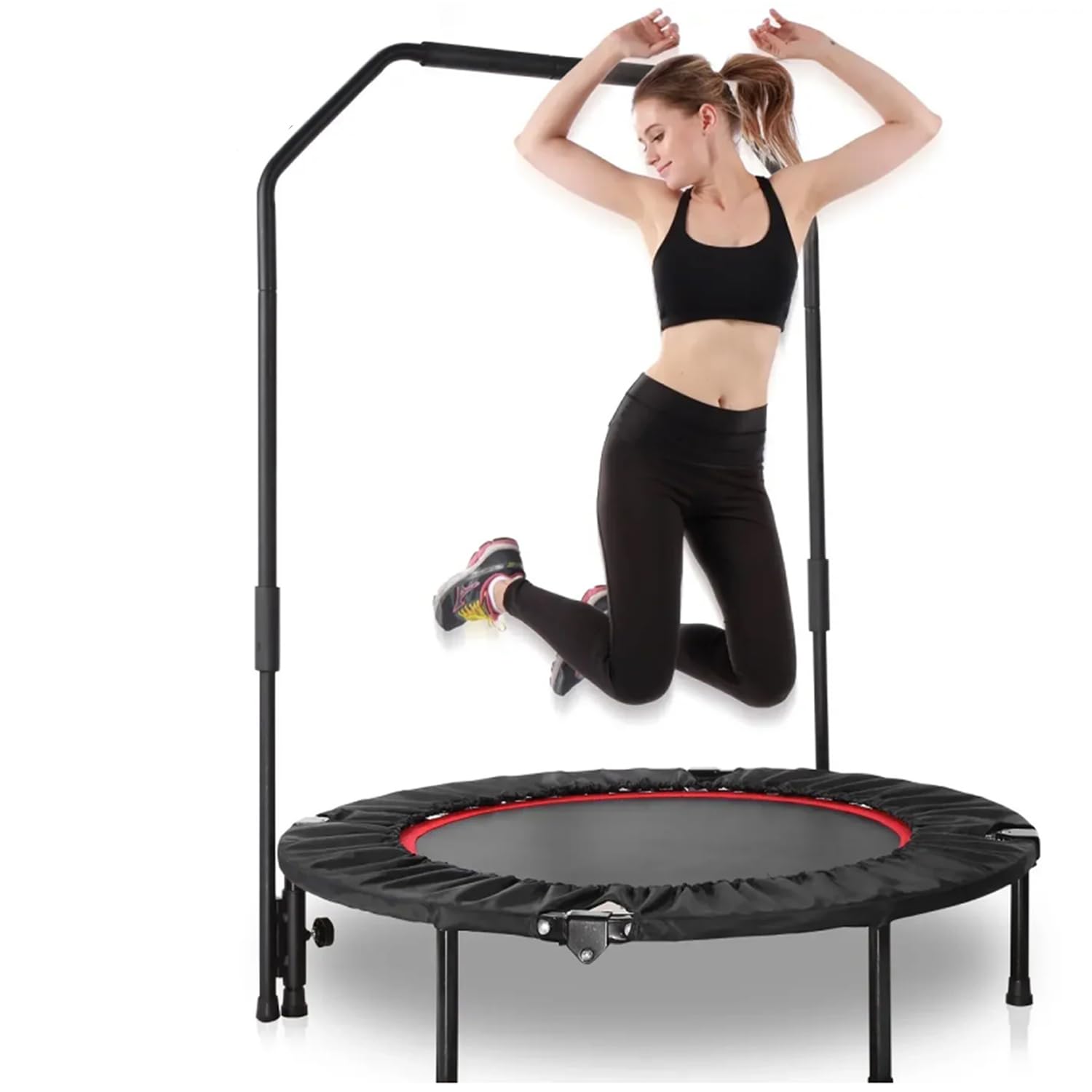 Faltbare Fitness 101,6 cm mit verstellbarem maximalem Gewicht 180 kg für Indoor/Outdoor-Übungen, ideal für Cardio-Workouts und Heim-Fitnessstudio