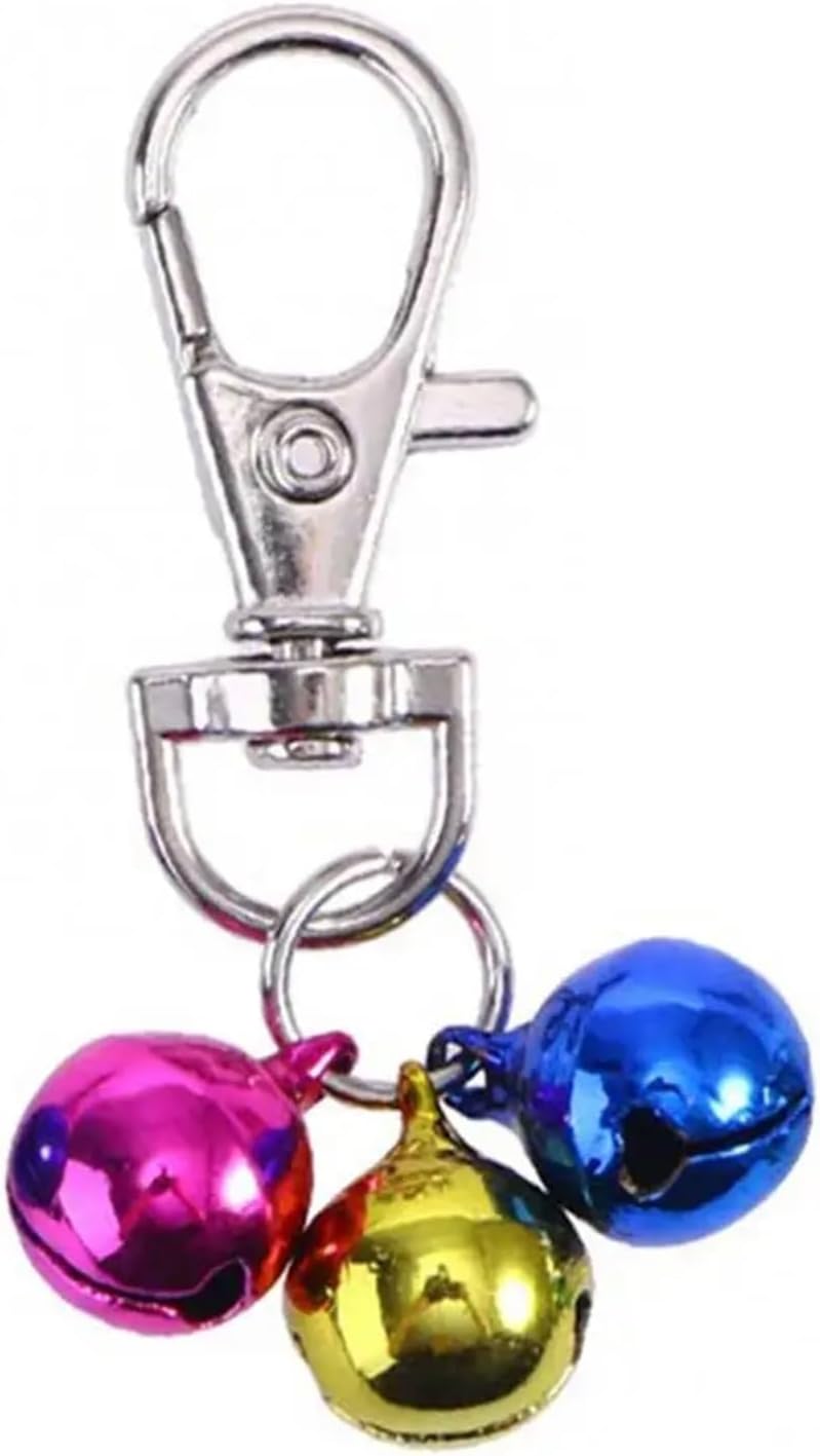 Dog Collar Bell 12pcs Safe Puppy Collar Bell Pet Supplies Safety Dog Cat Bells Buckle Hanging Pendant Decor