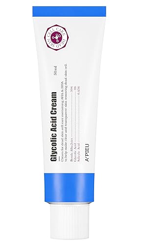 A'PIEU Crema de ácido glicólico, 1.69 fl oz (1.7 fl oz) Gel exfoliante facial coreano con ácido glicólico