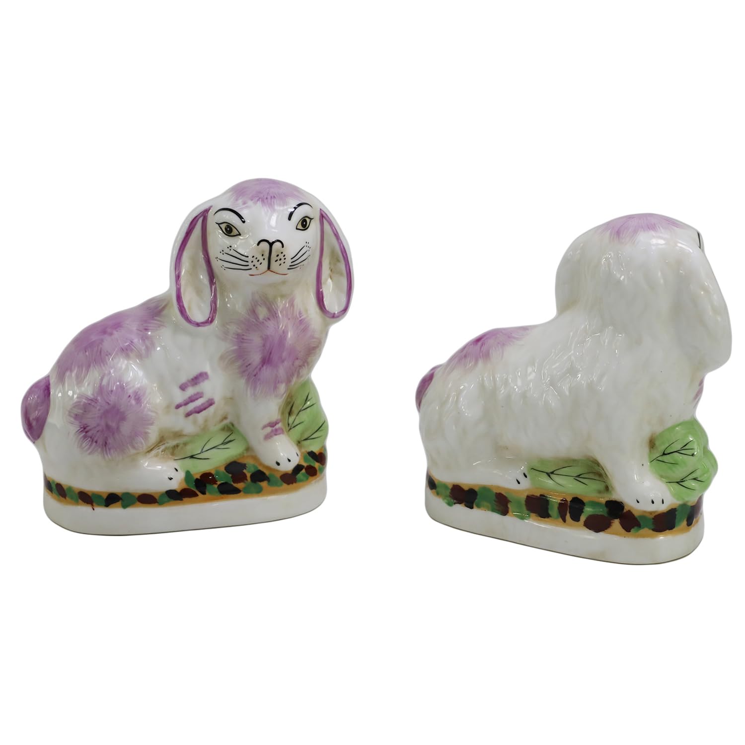 Hasenfiguren, Porzellan, Hasenfiguren, 17 cm, Mantel-Dekoration, bezaubernde Sammlerstücke, Osterhasen-Dekoration, Tisch, Schreibtisch, Heimdekoration, tolles Geschenk