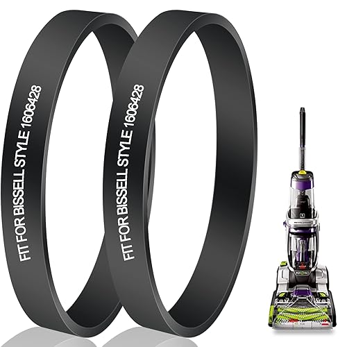 Paquete de 2 correas de repuesto para aspiradora Bissell ProHeat 2X Revolution para limpiador de alfombras de mascotas, piezas de correas de