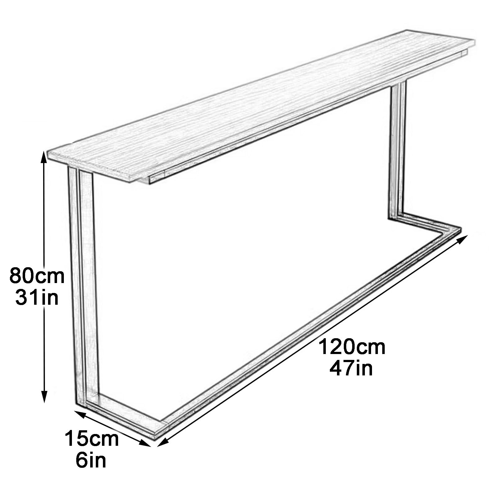 Heizkörper-Abdeckung, Gitter, Metall-Konsole für Sofas, Betten, Eingangsbereich, Flur, Regal, stilvolles schwarzes Design, 120 x 80 x 15 cm, perfekt als Wohnzimmerdekoration