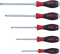 Vista 3 de Wiha 53095 - Juego de destornilladores ranurados y Phillips de 5 piezas SoftFinish XHeavy Duty