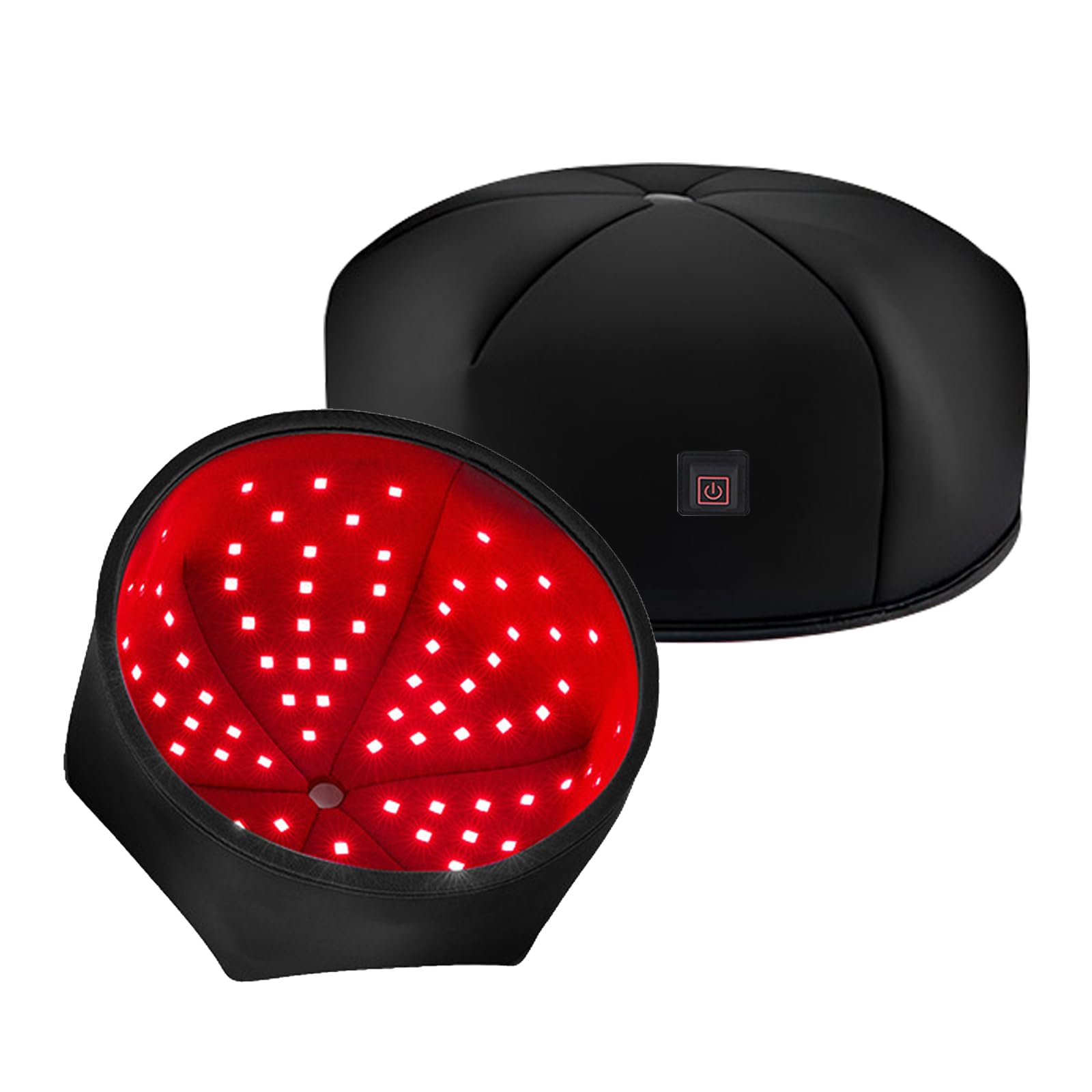 GOURIXIN Cappellino Ricrescita Capelli, Casco Laser anticaduta Capelli Terapia con Luce Rossa e Infrarossi (660nm/850nm) con Funzione Impulso, 3 modalità e Timer, Stimolare Crescita Capelli Black