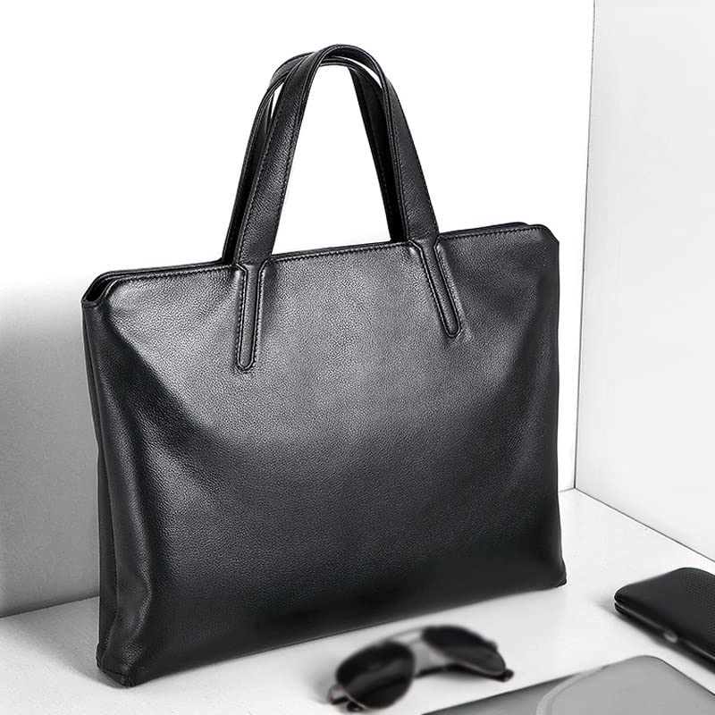 HBJWOV Handbag Briefcase Hand Lawyer Male Bag Conference Leather Business Bag3