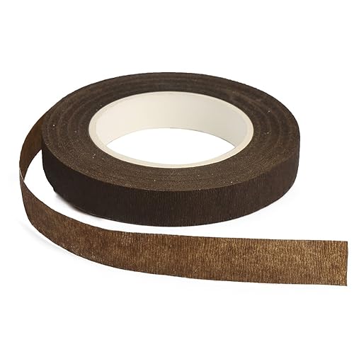 Miniatura 43 de DECORA 1 rollo de cinta floral negra de 1/2 pulgada por 30 yardas para ramo de tallo para arreglos florales, proyectos de manualidades, ramilletes