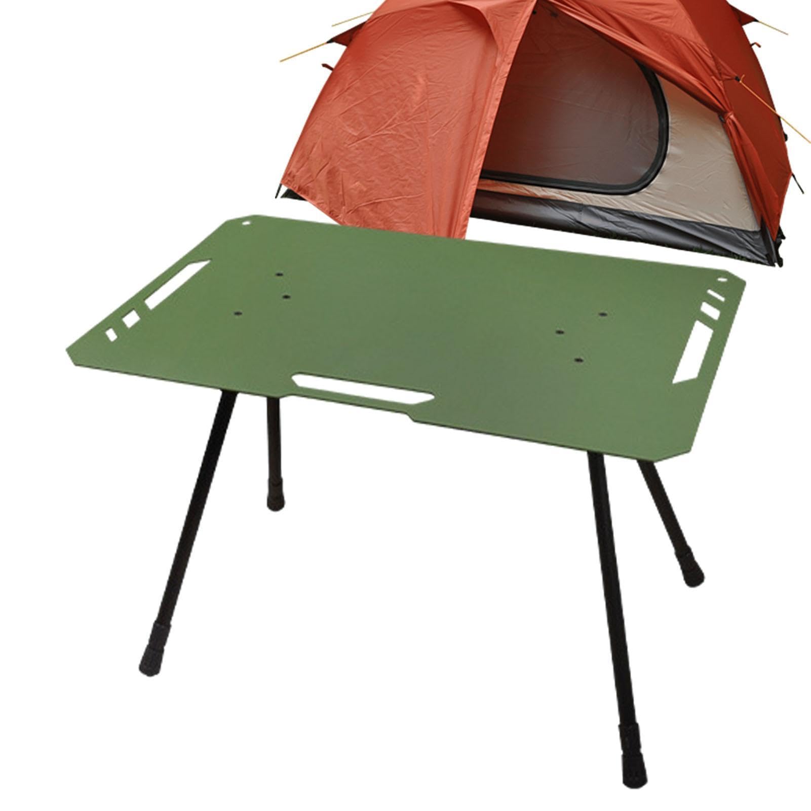Table de camping portable en aluminium résistant, stable pour tout terrain