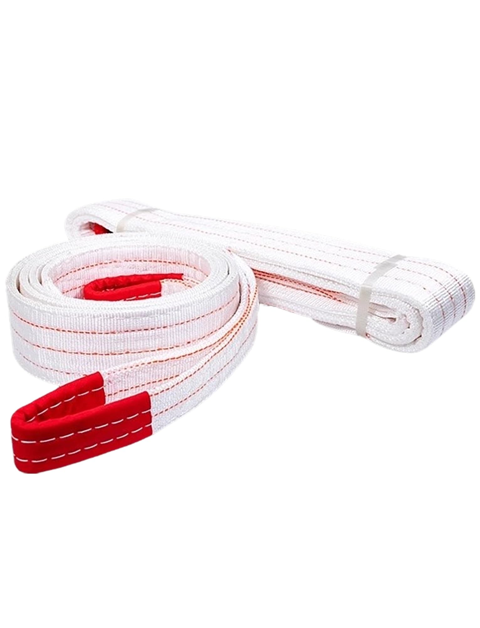 Cinghia di Sollevamento con capacità di 2/3/5/10 tonnellate - Cinghia Industriale Resistente per Gru, Sollevamento, carrelli elevatori e Traino | Cinghie tonde in Poliestere (8T-5 Metri)