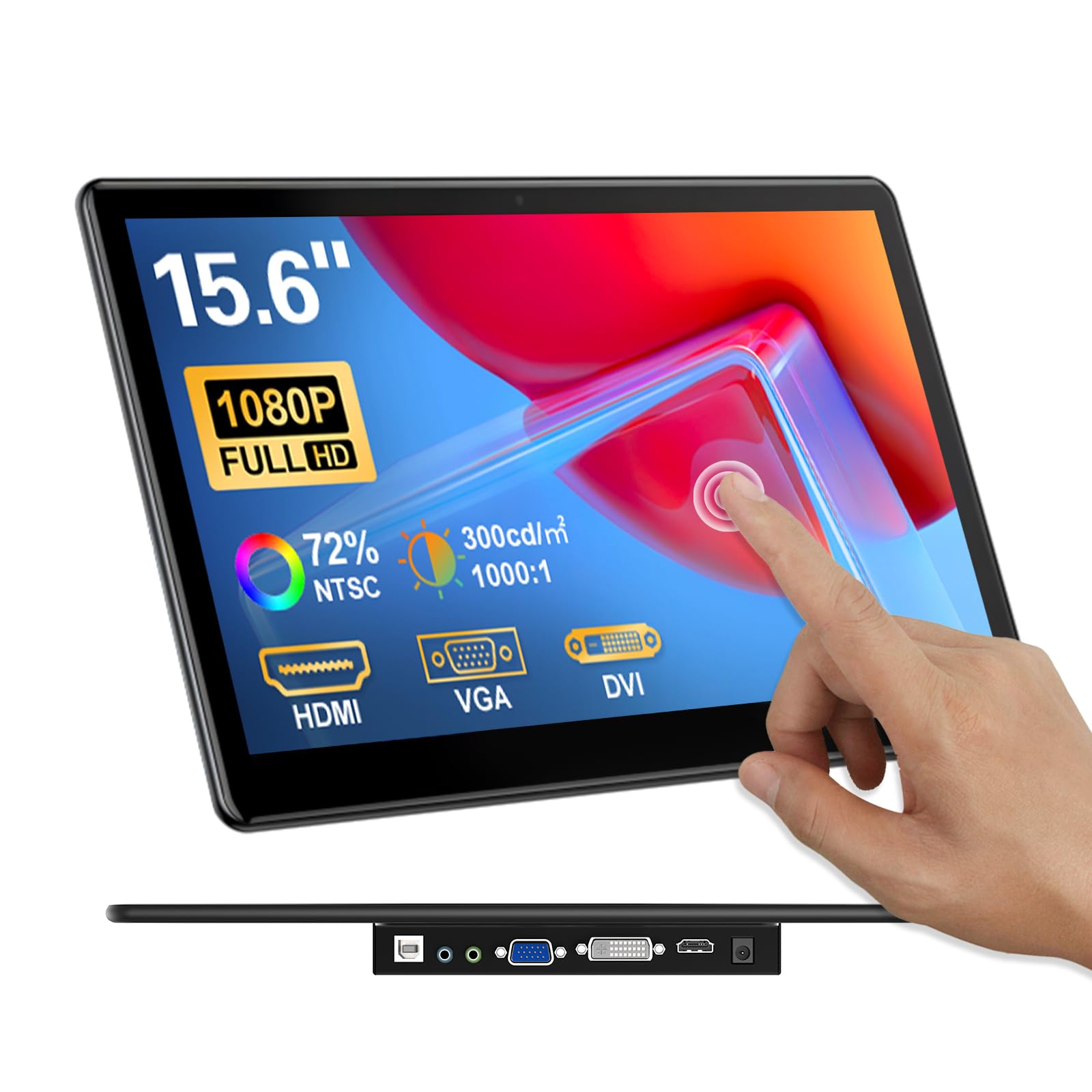 Amazon.com: HOWENS Portable Touchscreen Monitor 15.6 inch, FHD