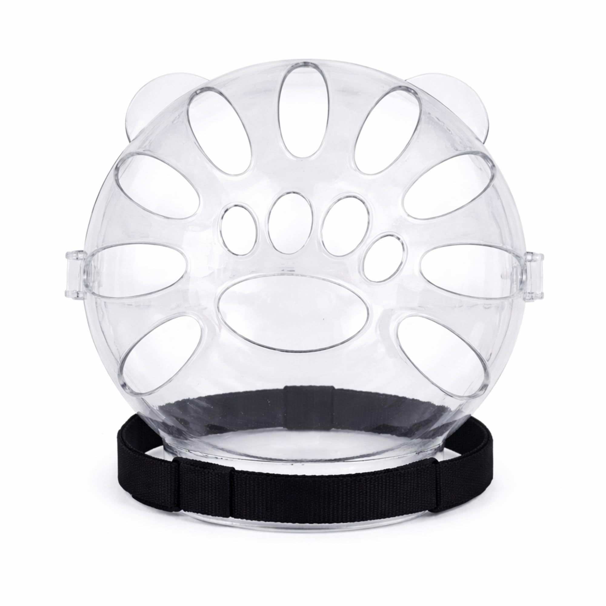 Large Breathable Cat Muzzle – Transparent Anti-Bite Grooming Hood for Big Cats & Small Dogs – Adjustable Safety Mask for Bathing, Nail Trimming, and Vet Visits-image-25