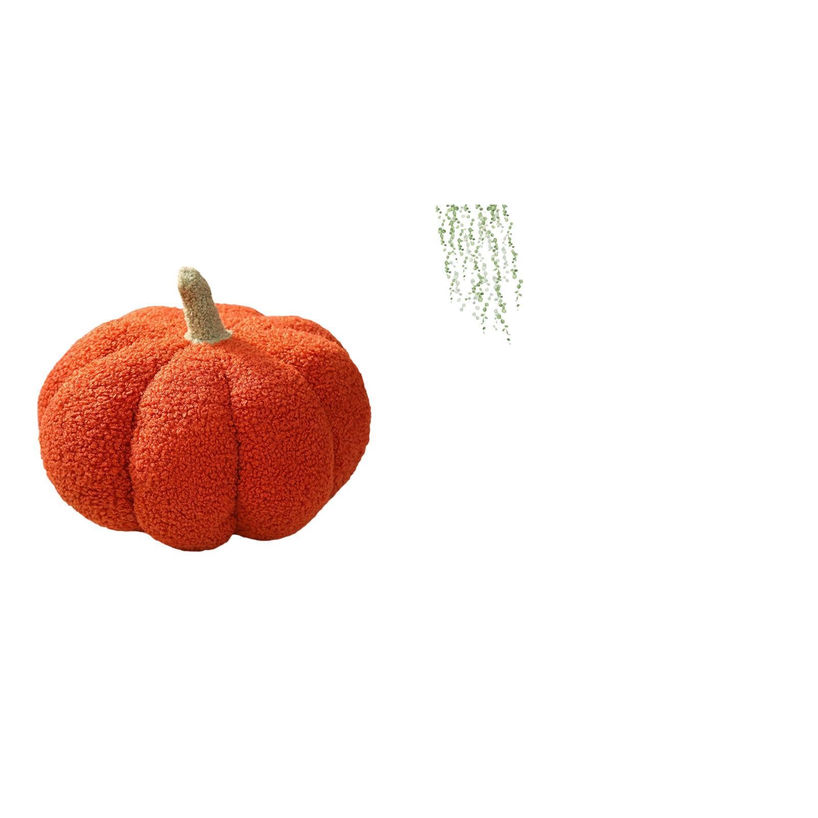 Halloween Pumpkin Plush Pillow and Green Plant Leaves Wall Sticker Set for Elegant Bedroom Sofa Bed Room Restroom Decorative Art Decor|Home & Garden | Home D?©cor | Pillows-image-11