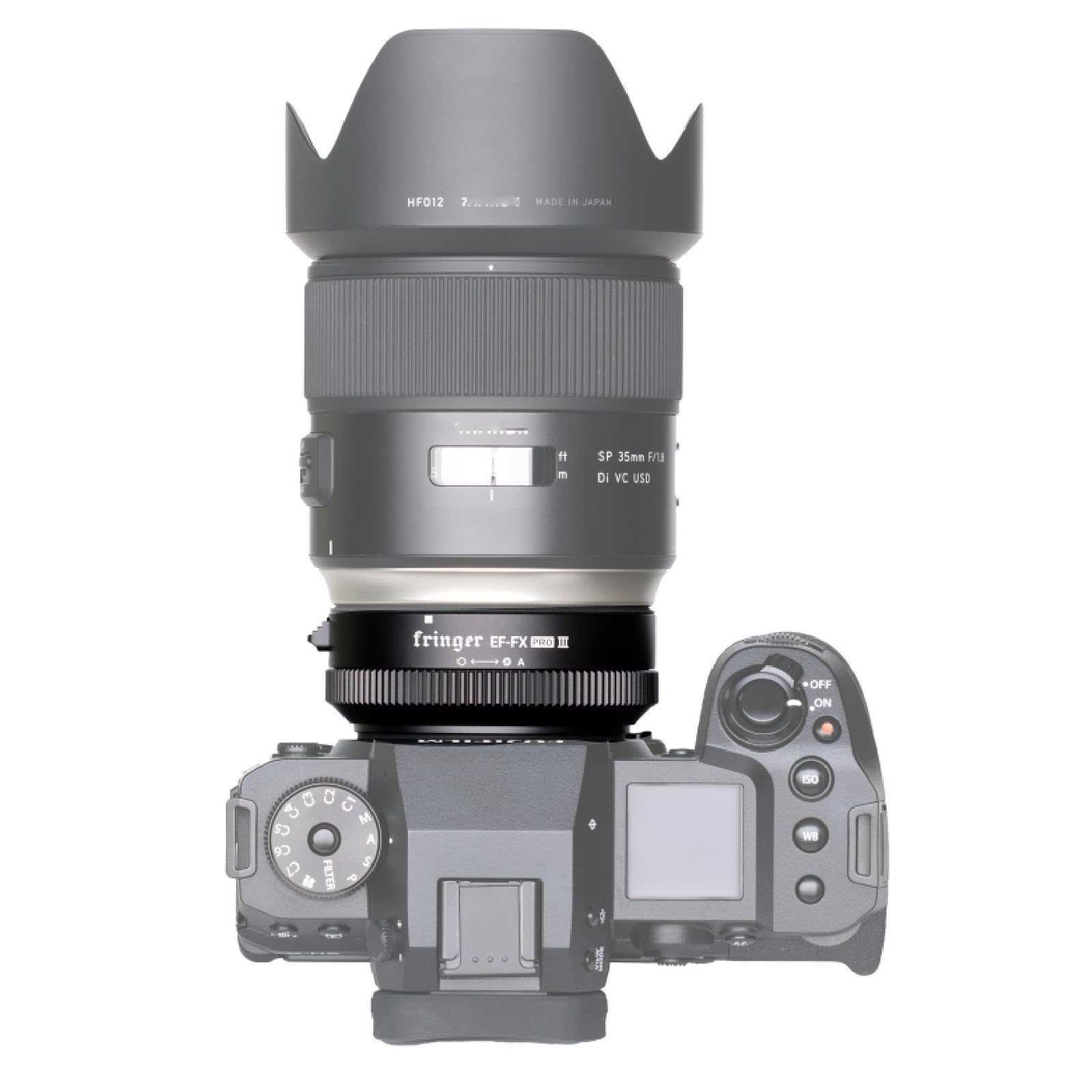 Fringer EF-FX Pro III adapter do autofokusa do EOS Tamron Sigma obiektyw do aparatów bezlusterkowych FX X-T3 XH1 X-E3 XT20 X-Pro2 X-T2 X-T4 X-A X-E1 X-M1 XT1 X-T30. (EF-FX Pro III)