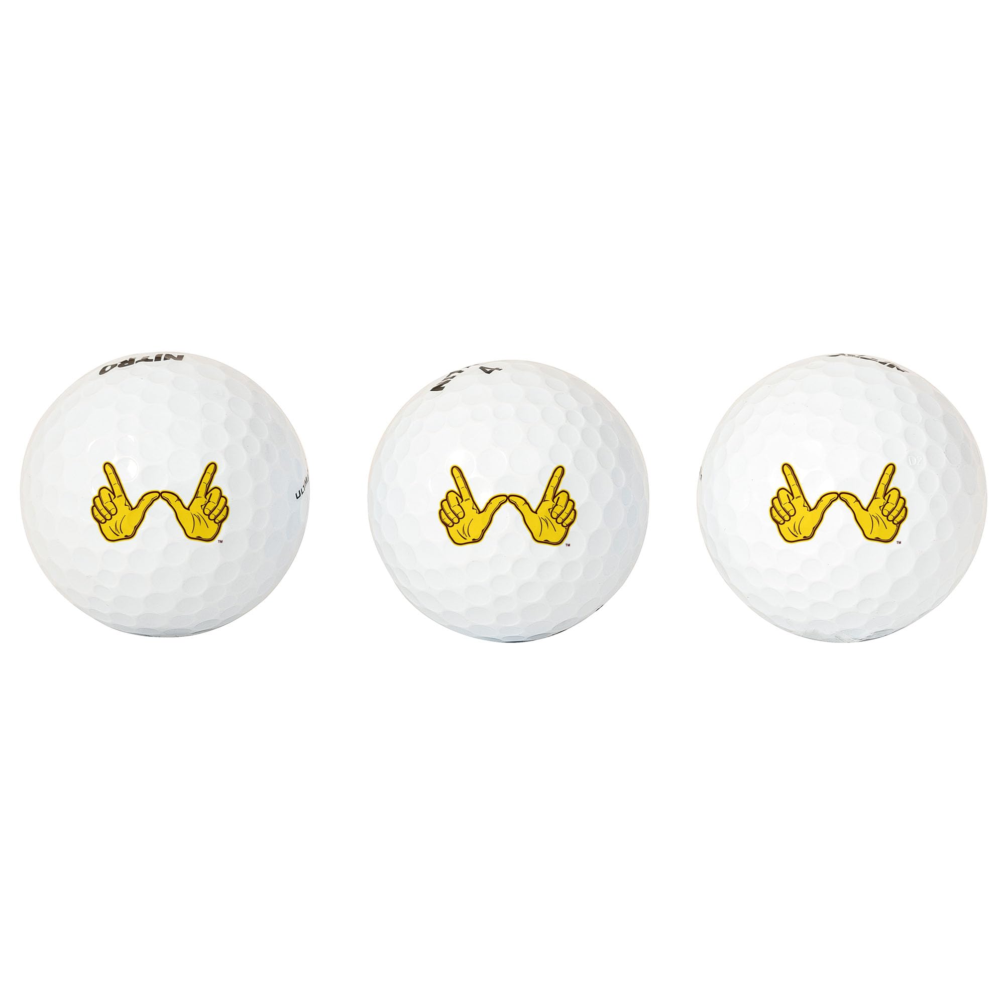Desert Cactus Western Michigan University Golf Balls 3 Pack – WMU Broncos Full Color Three – Officially Licensed Sport Team Accessory (Design C)