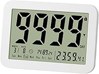 Vista 1 de NAGRIS Temporizador digital de cuenta regresiva, pantalla grande, contador regresivo electrónico, temporizador digital de cuenta regresiva de 9999