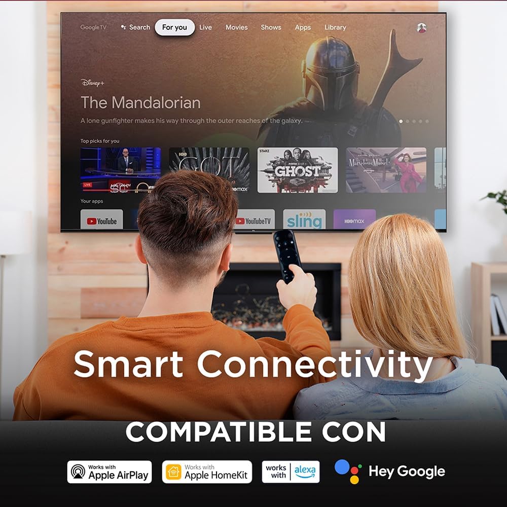 TCL Smart TV with voice control feature activated