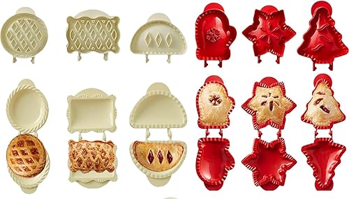 Nuevos moldes de pastel de bolsillo de prensatelas de masa, moldes de pastel de mano Potluck de fiesta, moldes de pastel de mano